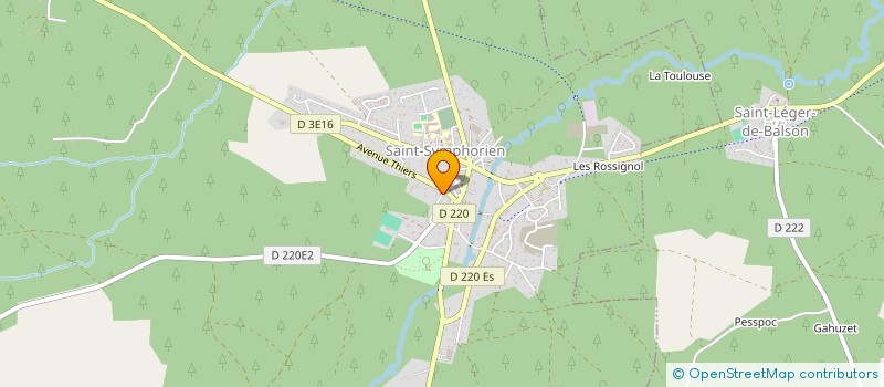 localisation de l'entreprise MONSIEUR SYLVAIN LACOSTE  SAINT-SYMPHORIEN