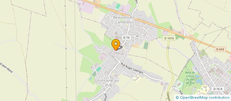 localisation de l'entreprise MONSIEUR SYLVAIN LAFARGE  BEAUVOIS-EN-CAMBRESIS