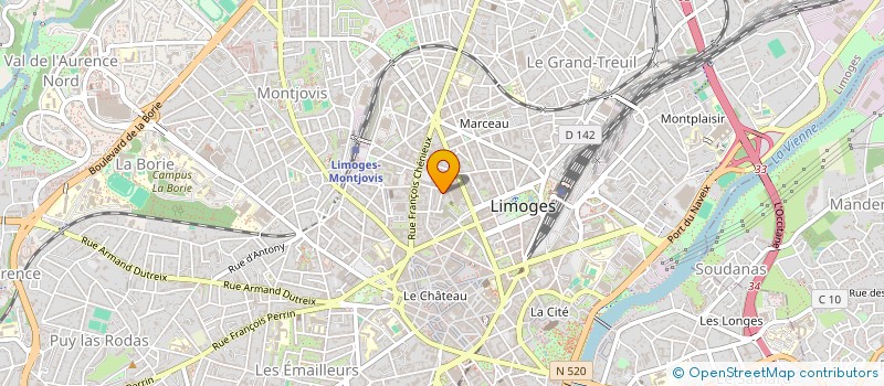 localisation de l'entreprise MONSIEUR SYLVAIN LAGARDE à LIMOGES