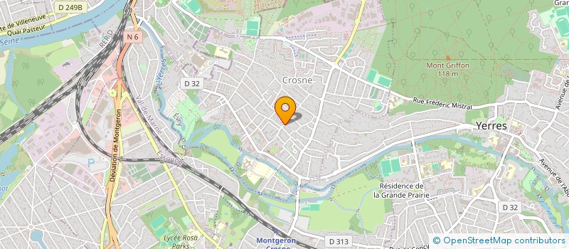 localisation de l'entreprise MONSIEUR SYLVAIN LAGUILLAUMIE  CROSNE