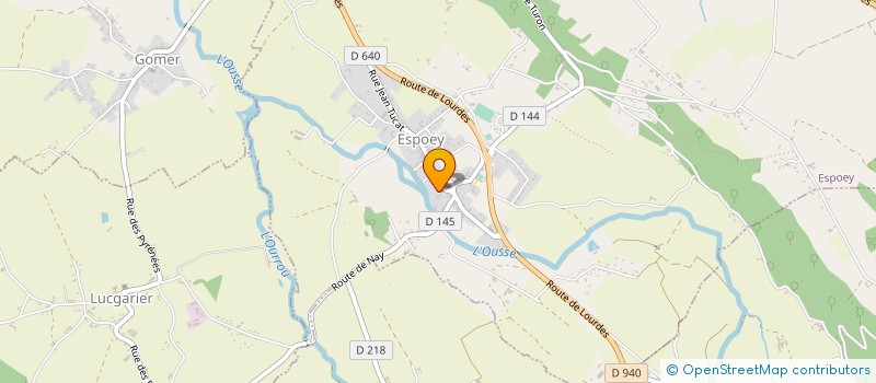 localisation de l'entreprise MONSIEUR SYLVAIN LAMARQUE  ESPOEY