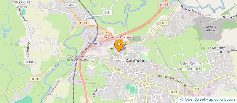 localisation de l'entreprise MONSIEUR SYLVAIN LAMBERT  AVRANCHES