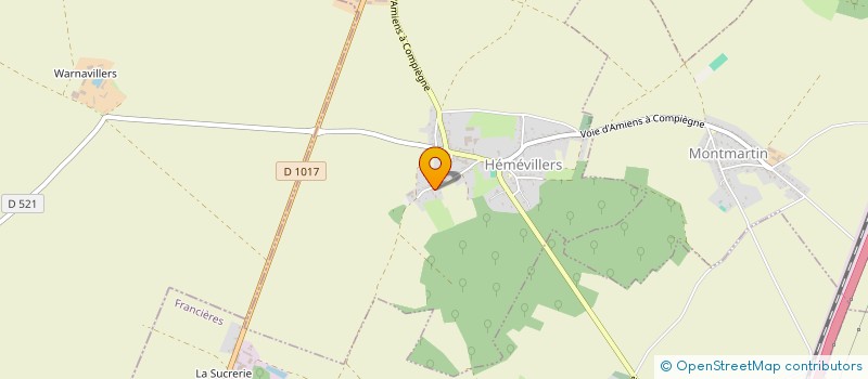 localisation de l'entreprise MONSIEUR SYLVAIN LANGELUS  HEMEVILLERS