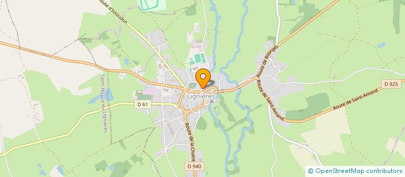 localisation de l'entreprise MONSIEUR SYLVAIN LAPLAINE  LIGNIERES