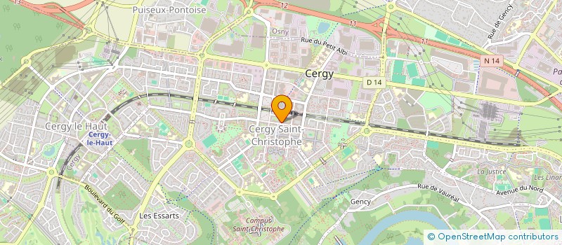 localisation de l'entreprise MONSIEUR SYLVAIN LAPLANE à CERGY