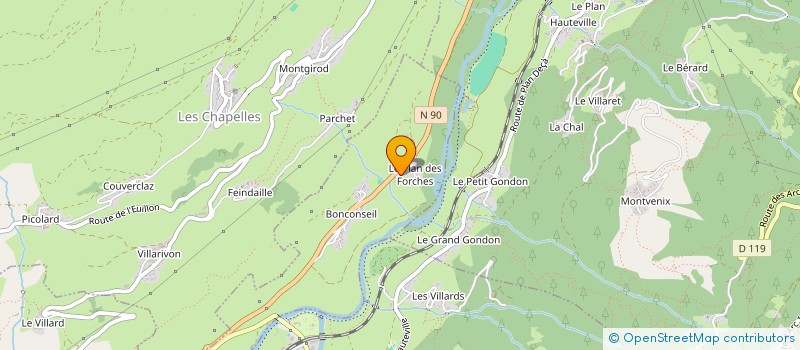 localisation de l'entreprise MONSIEUR SYLVAIN LAPORTE  LA PLAGNE TARENTAISE