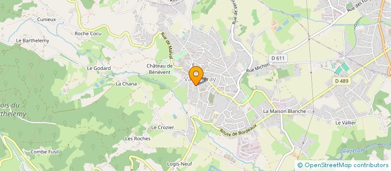 localisation de l'entreprise MONSIEUR SYLVAIN LARGE  VAUGNERAY