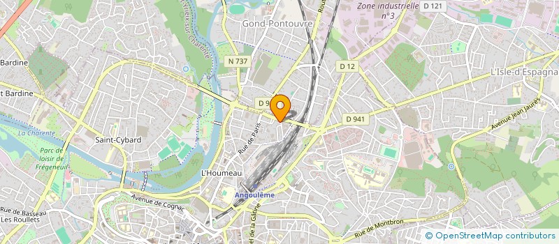 localisation de l'entreprise MONSIEUR SYLVAIN LARUELLE à ANGOULEME