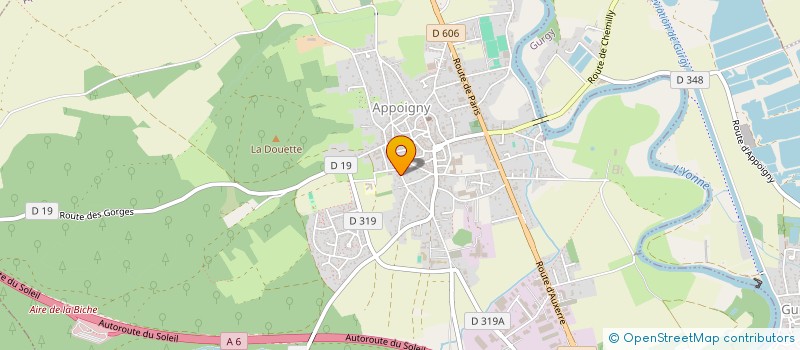 localisation de l'entreprise MONSIEUR SYLVAIN LAVEAU à APPOIGNY