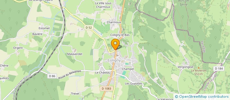 localisation de l'entreprise MONSIEUR SYLVAIN LAVOCAT  COLIGNY