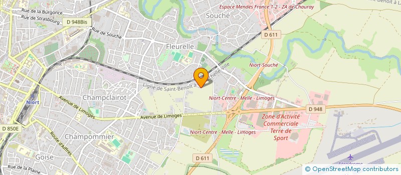 localisation de l'entreprise MONSIEUR SYLVAIN LE BECHEC à NIORT