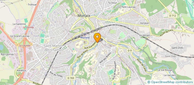 localisation de l'entreprise MONSIEUR SYLVAIN LE BELLEC à MORLAIX