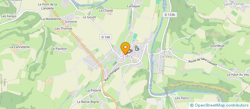 localisation de l'entreprise MONSIEUR SYLVAIN LE BELLEGO à CLECY