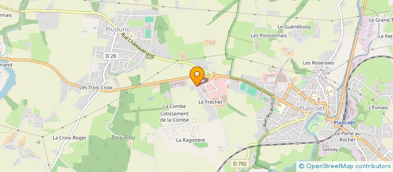 localisation de l'entreprise MONSIEUR SYLVAIN LE BORGNE  PLUDUNO