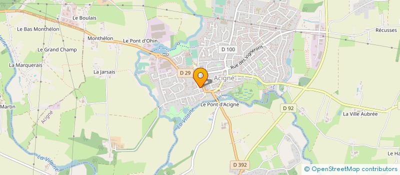 localisation de l'entreprise MONSIEUR SYLVAIN LE BRAS  ACIGNE