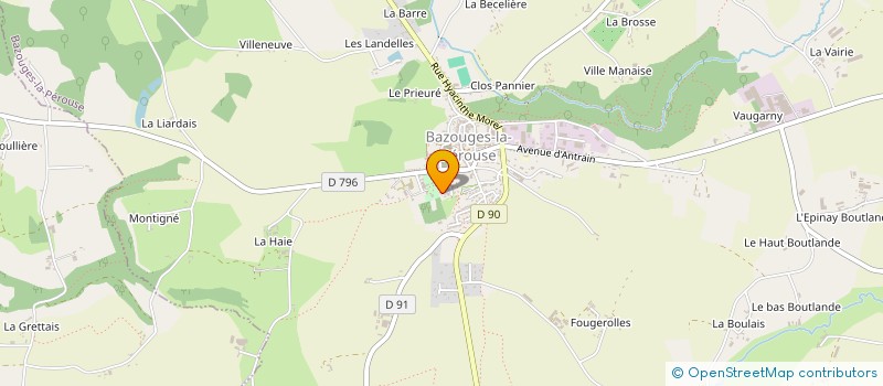 localisation de l'entreprise MONSIEUR SYLVAIN LE CHEVILLER  BAZOUGES-LA-PEROUSE