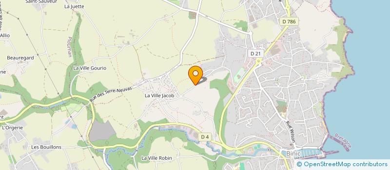 localisation de l'entreprise MONSIEUR SYLVAIN LE COQ  BINIC-ETABLES-SUR-MER