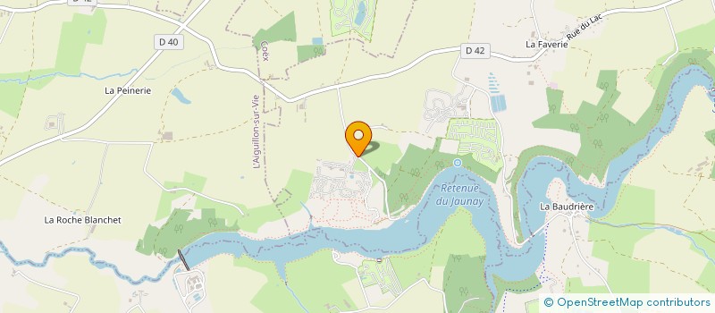 localisation de l'entreprise MONSIEUR SYLVAIN LE GAGNEUX  LA CHAPELLE-HERMIER