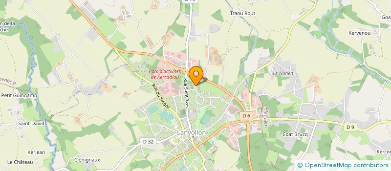 localisation de l'entreprise MONSIEUR SYLVAIN LE GALLIC  LANVOLLON