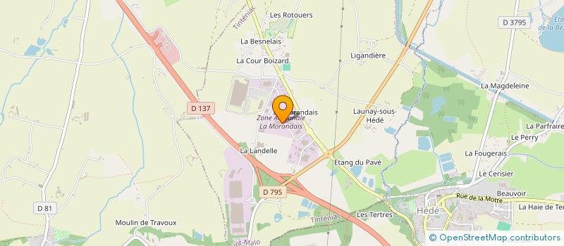 localisation de l'entreprise MONSIEUR SYLVAIN LE JUGE à TINTENIAC