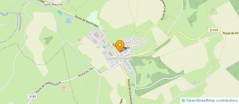 localisation de l'entreprise MONSIEUR SYLVAIN LE MEUR  GAILLEFONTAINE