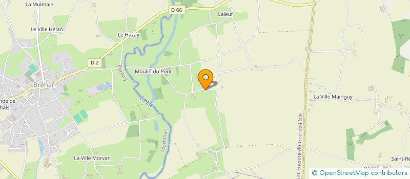 localisation de l'entreprise MONSIEUR SYLVAIN LE TEXIER  SAINT-ETIENNE-DU-GUE-DE-L'ISLE