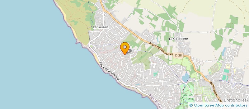 localisation de l'entreprise MONSIEUR SYLVAIN LE TEXIER  BRETIGNOLLES-SUR-MER