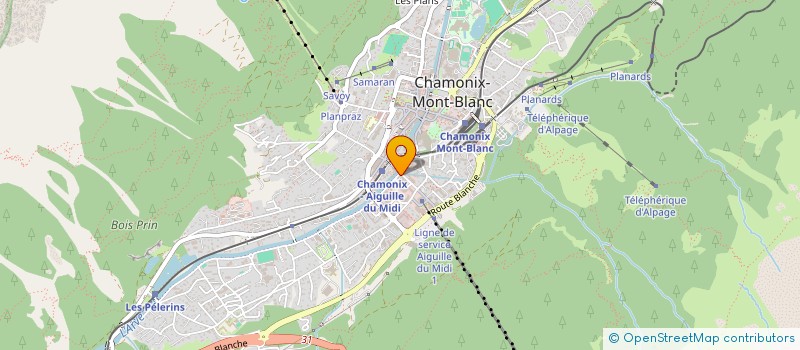 localisation de l'entreprise MONSIEUR SYLVAIN LEBLANC  CHAMONIX-MONT-BLANC