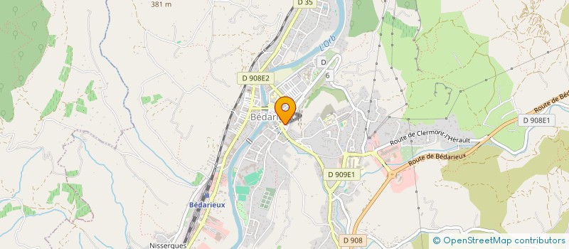 localisation de l'entreprise MONSIEUR SYLVAIN LEBOUBE  BEDARIEUX