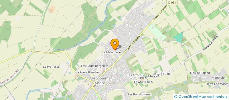 localisation de l'entreprise MONSIEUR SYLVAIN LEBOUCHER à MEZIERES-LEZ-CLERY