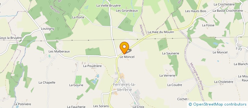 localisation de l'entreprise MONSIEUR SYLVAIN LEBRUN à FAY