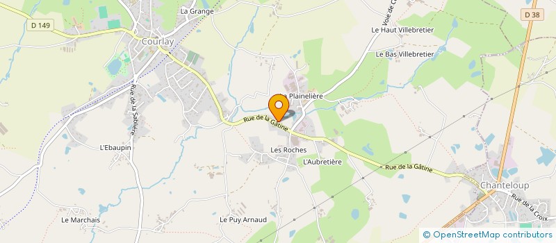 localisation de l'entreprise MONSIEUR SYLVAIN LECHARTIER  COURLAY