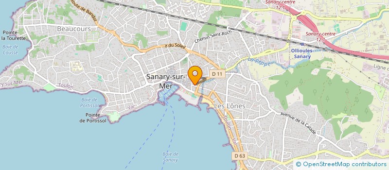 localisation de l'entreprise MONSIEUR SYLVAIN LECHAT à SANARY-SUR-MER