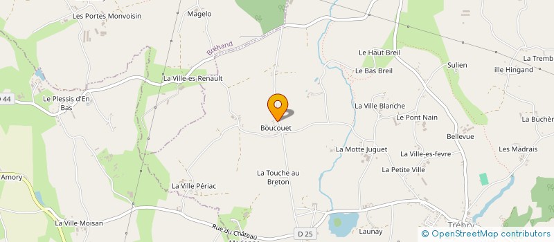 localisation de l'entreprise MONSIEUR SYLVAIN LECOINTE  TREBRY