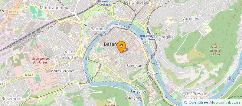 localisation de l'entreprise MONSIEUR SYLVAIN LEFEBVRE à BESANCON