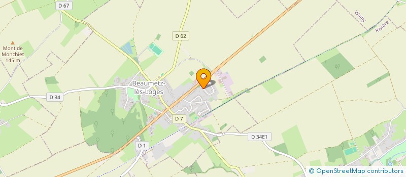 localisation de l'entreprise MONSIEUR SYLVAIN LEFEUVRE  BEAUMETZ-LES-LOGES