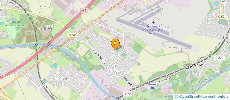 localisation de l'entreprise MONSIEUR SYLVAIN LEFEVRE  PROUVY