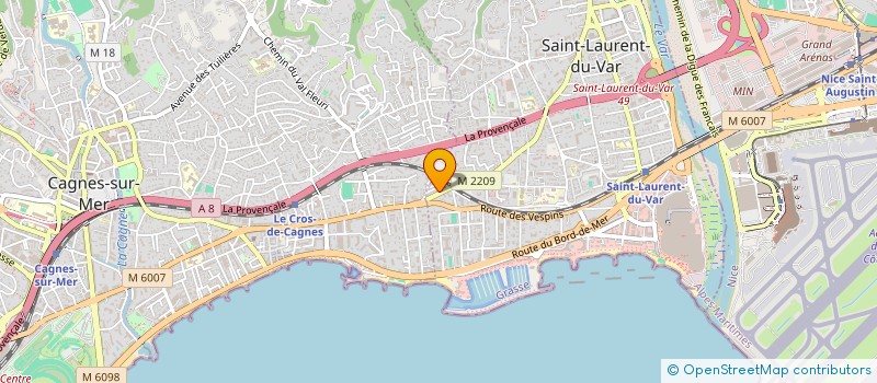 localisation de l'entreprise MONSIEUR SYLVAIN LEGGIO à SAINT-LAURENT-DU-VAR