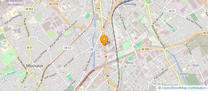 localisation de l'entreprise MONSIEUR SYLVAIN LEGRAND  TOURCOING