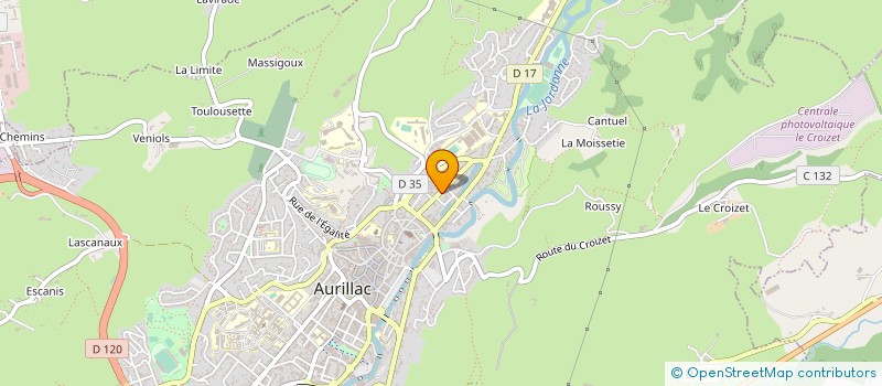 localisation de l'entreprise MONSIEUR SYLVAIN LEHEU à AURILLAC