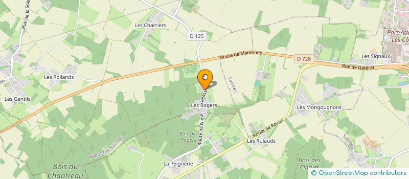 localisation de l'entreprise MONSIEUR SYLVAIN LEMPEREUR  NIEUL-LES-SAINTES