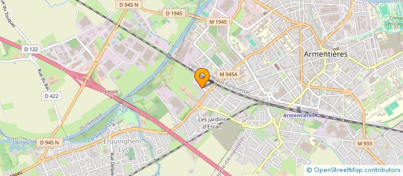 localisation de l'entreprise MONSIEUR SYLVAIN LEROY  ERQUINGHEM-LYS