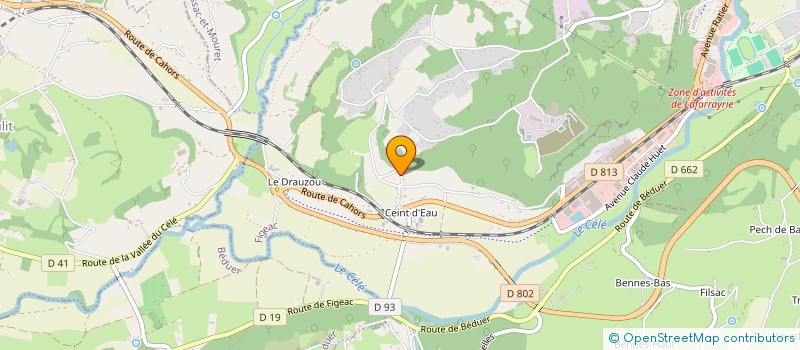 localisation de l'entreprise MONSIEUR SYLVAIN LESCURE  CARDAILLAC