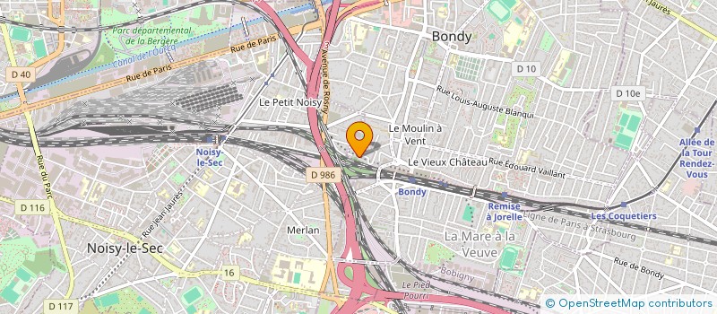 localisation de l'entreprise MONSIEUR SYLVAIN LETTAT-SCHNEIDER  BONDY