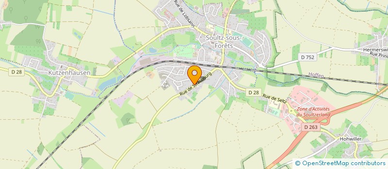 localisation de l'entreprise MONSIEUR SYLVAIN LEVACHER  SOULTZ-SOUS-FORETS