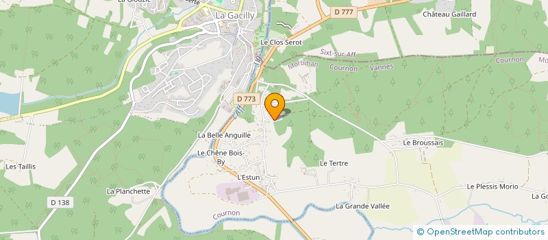 localisation de l'entreprise MONSIEUR SYLVAIN LIBEAU  COURNON