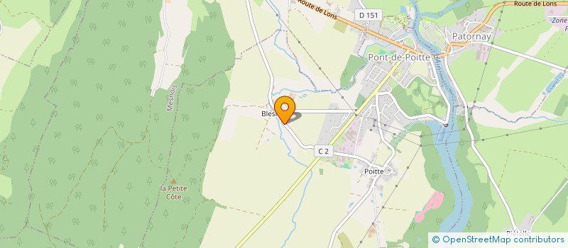 localisation de l'entreprise MONSIEUR SYLVAIN LIEGEON  PONT-DE-POITTE