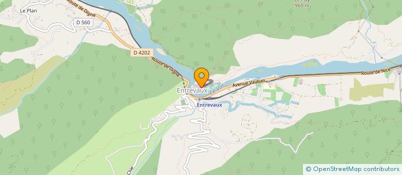 localisation de l'entreprise MONSIEUR SYLVAIN LIEUTIER  ENTREVAUX