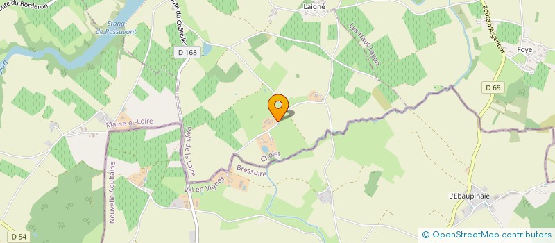 localisation de l'entreprise MONSIEUR SYLVAIN LIGONNIERE  PASSAVANT-SUR-LAYON