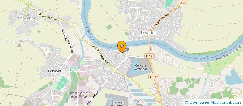 localisation de l'entreprise MONSIEUR SYLVAIN LO  CHAVANOZ